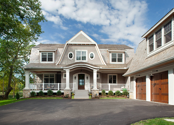 Shingle home paint color. The exterior of this shingle home is Custom Exterior cabots Gray Dipped shingles. #Exterior #shinglepaintcolor #paintcolor #shingleexterior #Custom #Exterior #cabots #GrayDippedshingles Hendel Homes