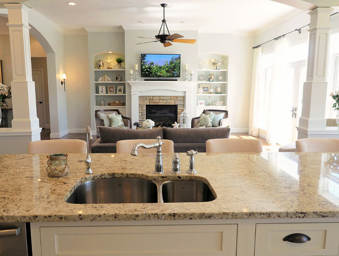 Natural light. Kitchen to living room natural light. We have an abundance of natural light with the southern exposure on the rear of our house. Another “must have” on my list when shopping for our location to build. #naturallight #interiors #openfloor #openconcept Home Bunch Beautiful Homes of Instagram wowilovethat