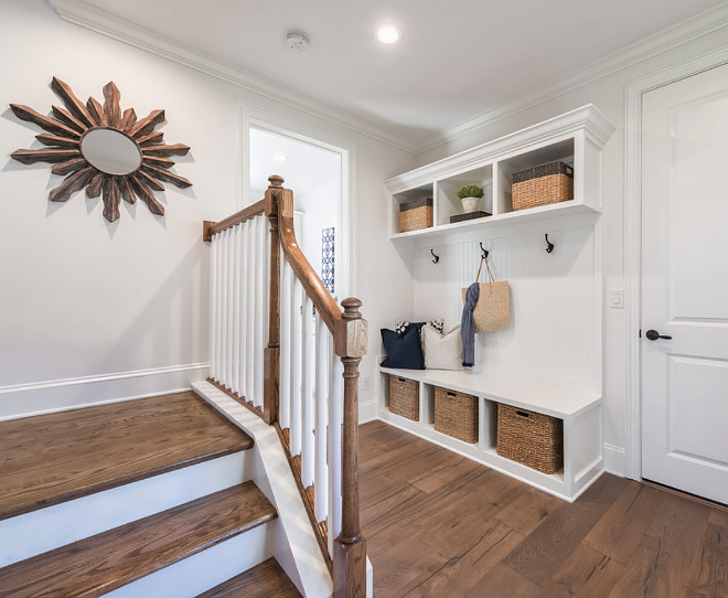 Mudroom Wood Flooring. Mudroom Wood Flooring. Floor is Chesapeake Flooring White Oak, Provence Manor Outback. Mudroom Wood Flooring. #MudroomWoodFlooring #Mudroom #WoodFlooring mudroom-wood-flooring Cottage Home Company