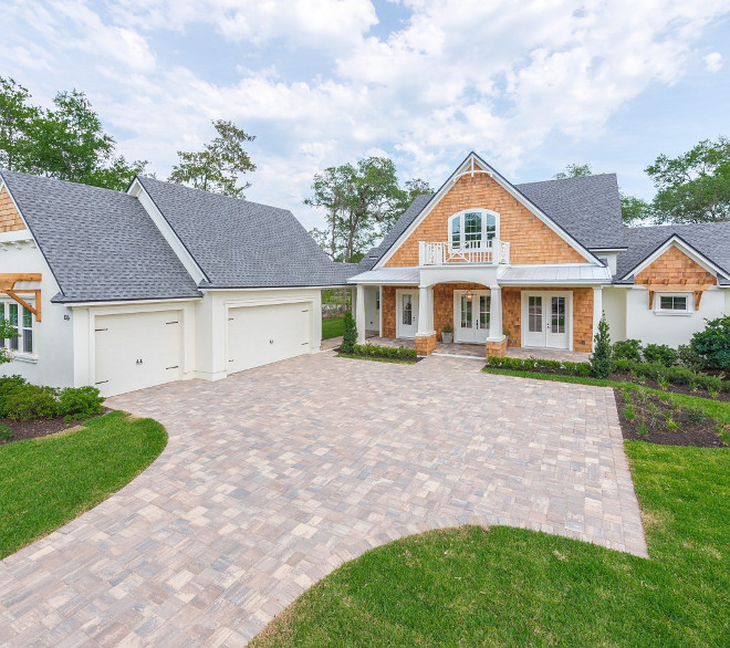 Shingle Home exterior. Siding Shingles: Real Cedar Shake Shingles, sealed to bring out natural color #ShingleHome #ShingleHomeexterior shingle-home