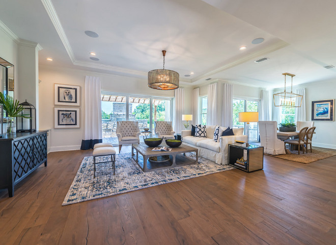 Transitional Blue and white living room. Transitional Blue and white living room. Furniture is from Restoration Hardware. #Transitional #Blueandwhite #livingroomtransitional-blue-and-white-living-room Cottage Home Company