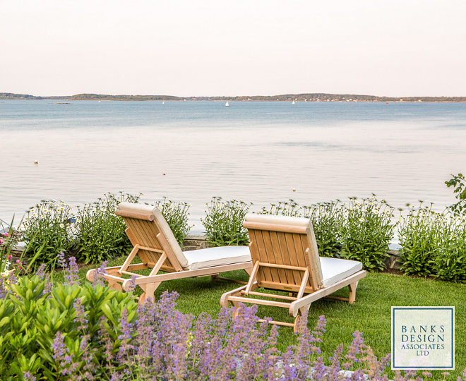 Beach house garden. Beach house gardens. Beach house garden ideas. Outdoor furniture is Kingsley Bate. #Beachhouse #garden Banks Design Associates, LTD & Simply Home