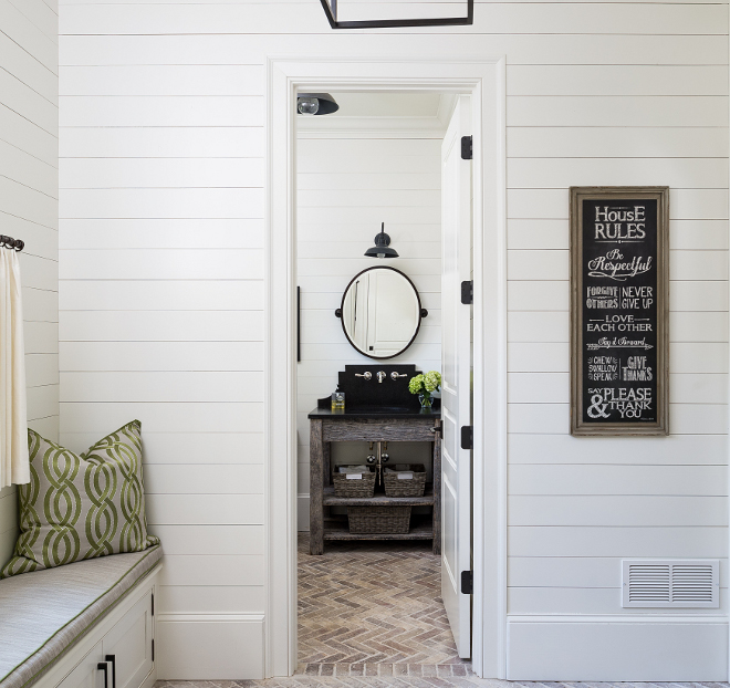 Benjamin Moore White Dove. Benjamin Moore White Dove. Benjamin Moore White Dove Shiplap wall paint color White shiplap painted in Benjamin Moore White Dove. #BenjaminMooreWhiteDove #whiteshiplap #paintcolor benjamin-moore-white-dove