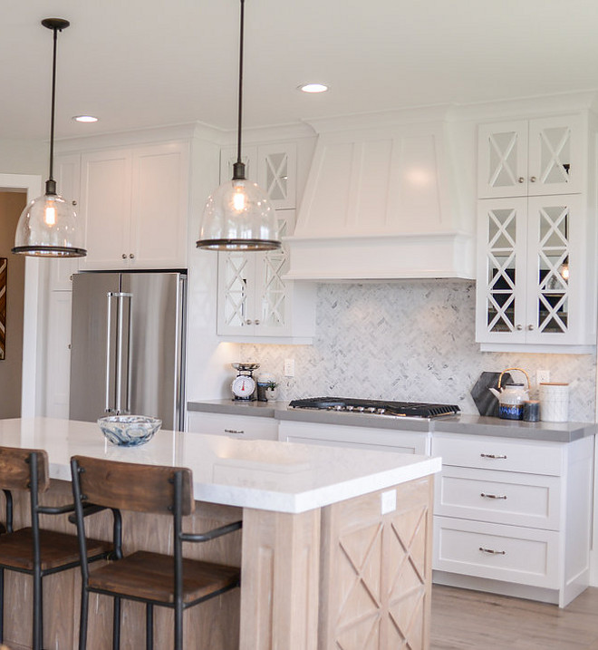 Kitchen Herringbone Tile. Kitchen Small Herringbone Tile. Kitchen backsplash is 1x3 Herringbone Carrera tile. #Kitchen #herringbonetile #smalltile #backsplash #smallbacksplashtile #smallherringbonetile Millhaven Homes