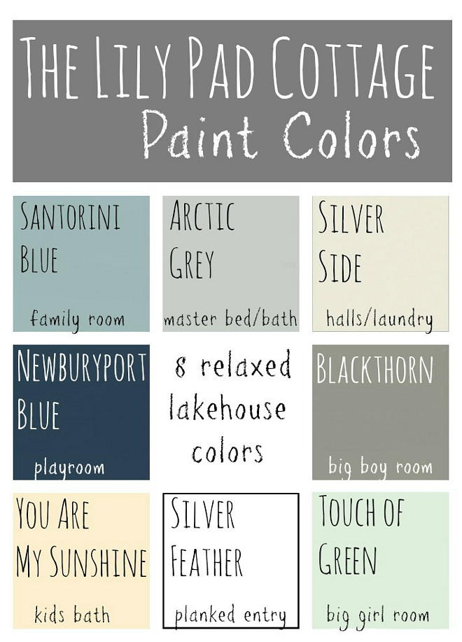 Coastal Home Color Scheme. Sherwin Williams Santorini Blue. sherwin Williams Arctic Grey. Mythic Paints Silver Side. Benjamin Moore Newburyport Blue. 8784D Blackthorn. Benjamin Moore You Are My Sunshine. Benjamin Moore Silver Feather. Valspar Touch of Green. Coastal Home Color Scheme Paint colors. coastal-home-color-scheme