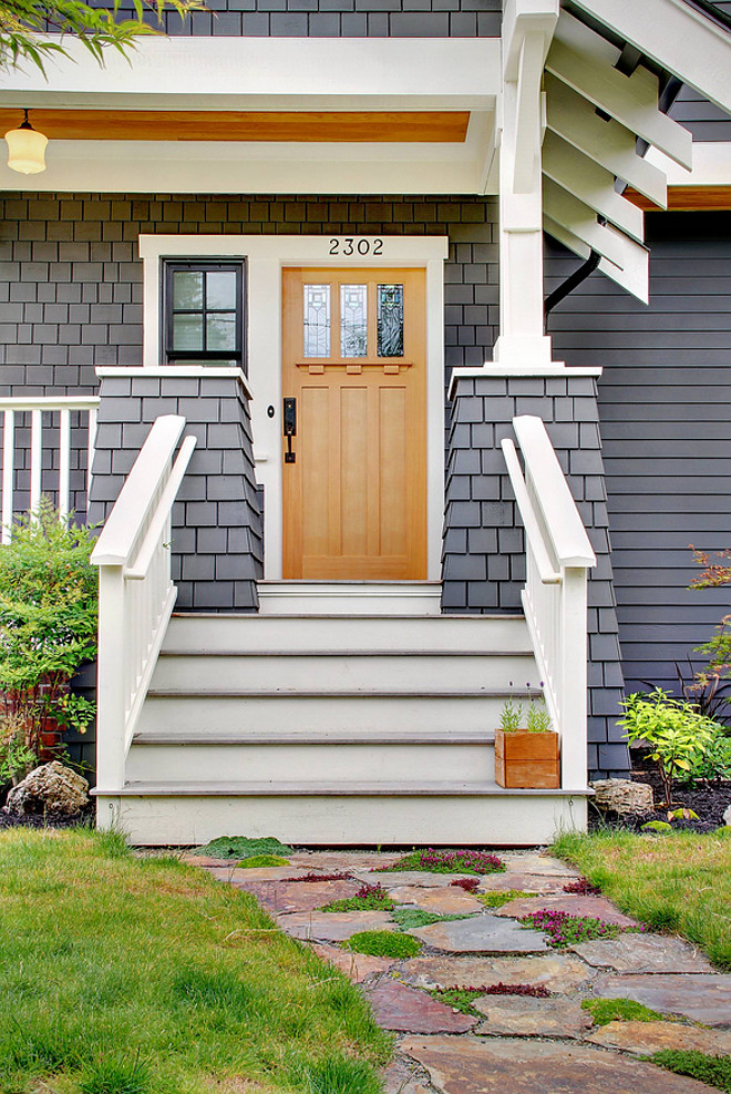 Craftsman Shingle Home Exterior. Craftsman Shingle Home Exterior with Craftsman style columns The columns are about 3 feet at the base (shingled) and 1 foot at the top (white). #CraftsmanHome #CraftsmanShingleHome #CraftsmanShingleHomeExterior #CraftsmaneHomeExterior craftsman-shingle-home-exterior RW Anderson Homes