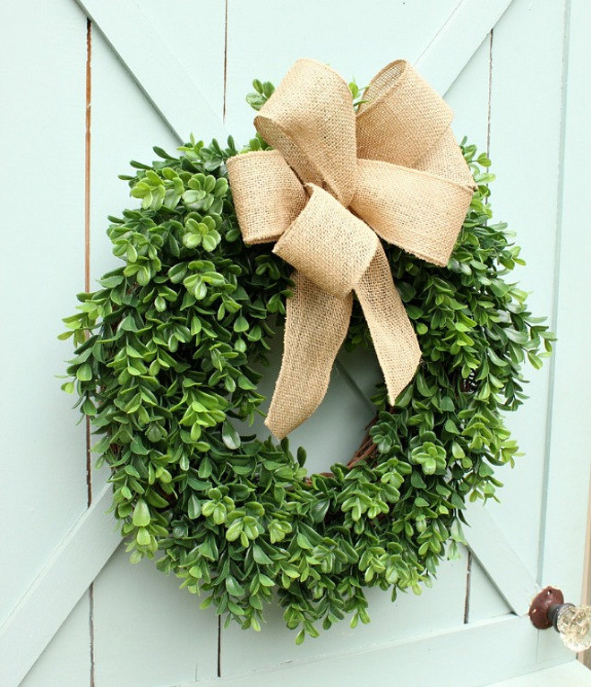 Farmhouse Christmas Wreath. Farmhouse Christmas Wreath. Farmhouse Boxwood Burlap Wreath. Farmhouse Boxwood Burlap Christmas Wreath #FarmhouseChristmasWreath #FarmhouseWreath #ChristmasWreath #FarmhouseBoxwoodBurlapChristmasWreath #FarmhouseBoxwoodBurlapWreath #FarmhouseChristmasWreath DaisyMaeBelle via Etsy