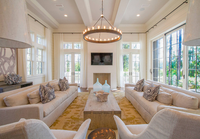 Off white Living room. Off white Living room paint color is Sherwin Williams Natural Choice. #SherwinWilliamsNaturalChoice #OffwhiteLivingroom off-white-living-room Geoff Chick & Associates