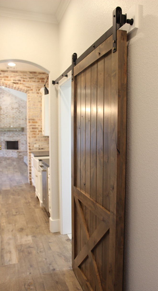 Pantry Barn Door. Kitchen Pantry Barn Door. Pantry Barn Door Stain Color. Pantry Barn Door. #PantryBarnDoor #KitchenPantryBarnDoor #Pantry #BarnDoor pantry-barn-door Instagram Newly Built Home Ideas Instagram @smithteam6