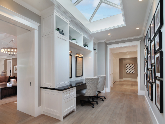 Hall Built in Desk. Hall Built in Desk Layout. Hall Built in Desk. This hall built-in desk is perfect for the kids to do their homework. Hall Built in Desk #Hall #BuiltinDesk Brandon Architects, Inc