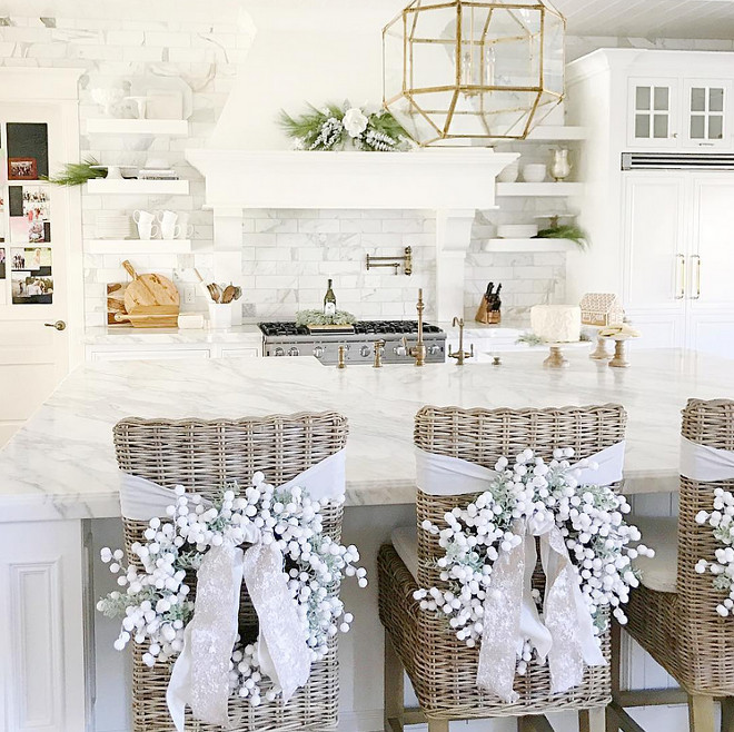 White Christmas Kitchen. White Christmas Kitchen Decor. White Christmas Kitchen Decorating Ideas. <White Christmas Kitchen> #WhiteChristmasKitchen #WhiteChristmasKitchenDecor #WhiteChristmasKitchenDecoratingIdeas Pink Peonies.