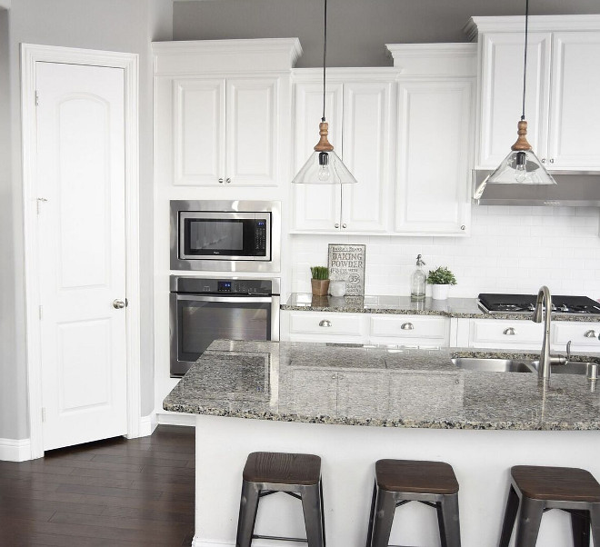 Granite Countertop. White Kitchen with Granite Countertop. Granite Countertop. White Kitchen with Granite Countertop Ideas. #GraniteCountertop #WhiteKitchenGraniteCountertop #WhiteKitchen #GraniteCountertop Pillow Thought