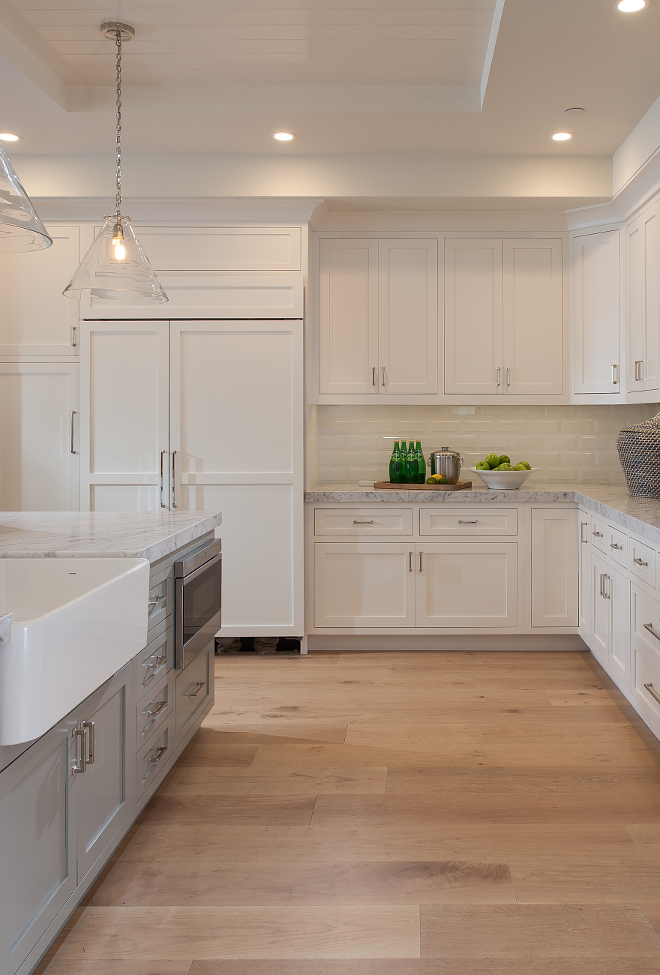 Kitchen Flooring. Kitchen Flooring. Kitchen Flooring is 3/4″ x 7″ wood floor planks stained in a Light Rustic White Oak. Kitchen Hardwood Flooring. #KitchenFlooring #Kitchen #Flooring #KitchenHardwoodFlooring #HardwoodFlooring Brandon Architects, Inc.