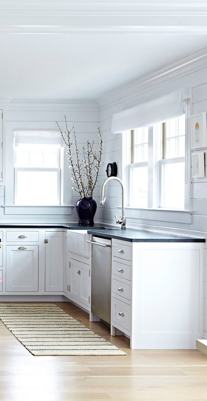 Kitchen Flooring. Kitchen Wide plank Flooring. These floors are wide plank solid white oak. They were finished with three coats of poly and left with the natural color. #kitchen #Flooring #wideplankflooring Chango & Co.