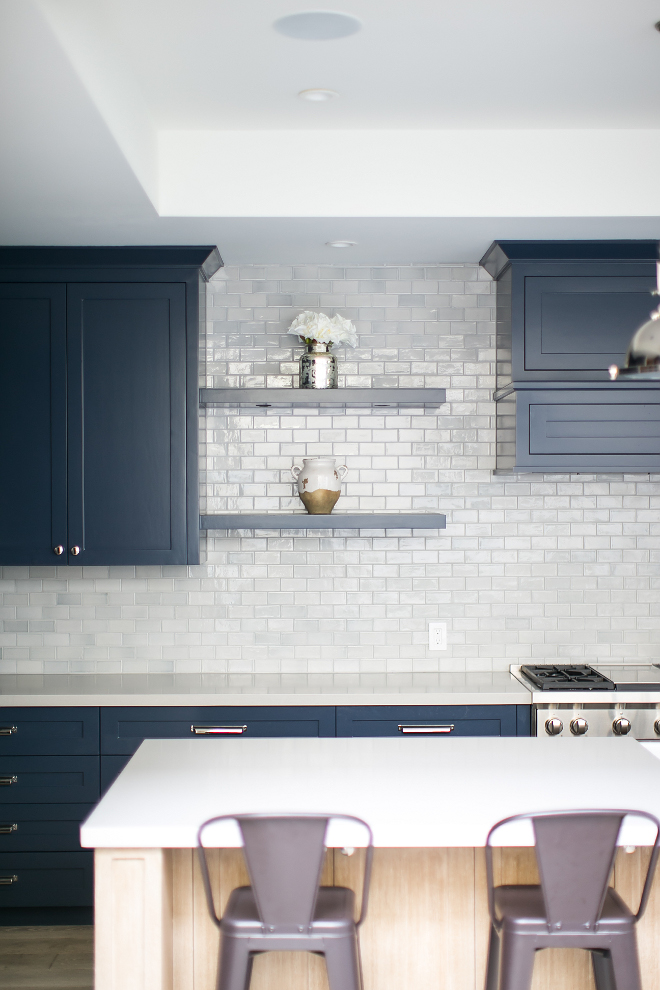 Kitchen combination of upper cabinets and open shelves. Kitchen cabinet. #kitchencabinet #openshelves Patterson Custom Homes