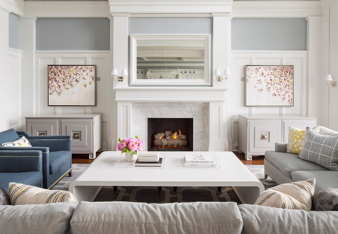 Living room wainscoting. Living fireplace wainscoting. Living room wainscoting. Living fireplace wainscoting #Livingroomwainscoting #wainscoting #Livingroom #fireplacewainscoting Martha O'Hara Interiors