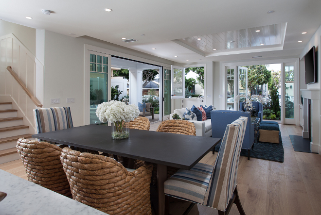 Cape Cod California Beach House  with Blue and White 