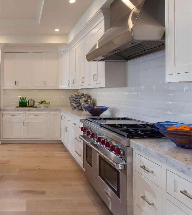 Restoration Hardware The Right White. White Paint Color. Kitchen cabinet painted in Restoration Hardware The Right White. #RestorationHardwareTheRightWhite Brandon Architects, Inc.