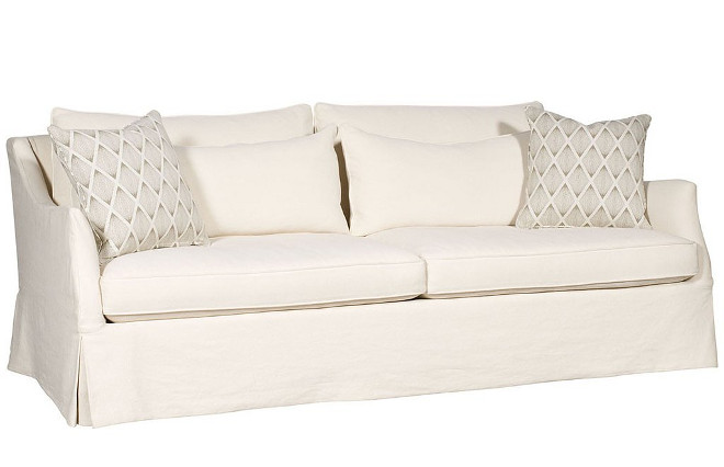 Vanguard Furniture Jennings Ivory Litchfield Sofa Slipcover. Vanguard Furniture Jennings Ivory Litchfield Sofa Slipcover