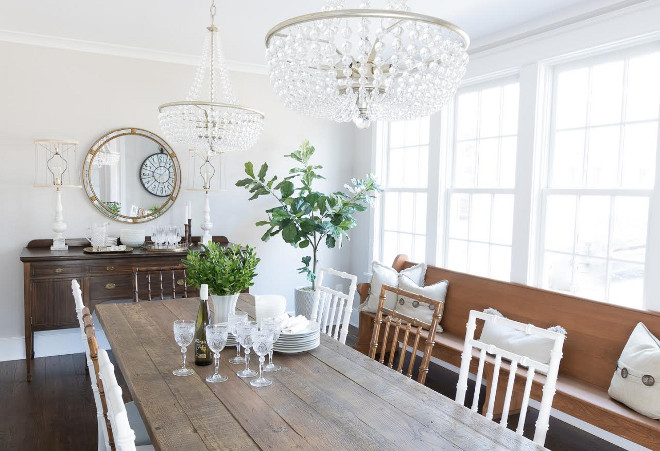 Farmhouse dining room. Farmhouse dining room. Farmhouse dining room decor. Farmhouse dining room farmhouse #Farmhousediningroom Beautiful Homes of Instagram @greensprucedesigns