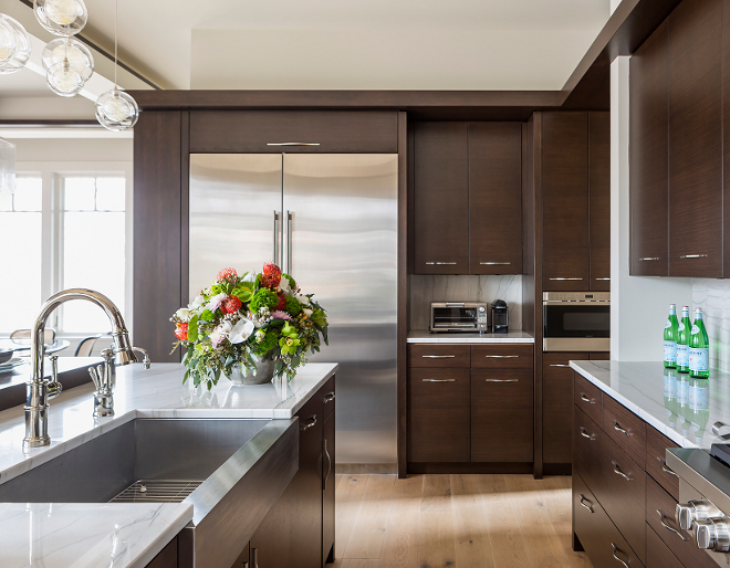 Skeek Kitchen Design, Organic Skeek Kitchen Design, The reconstituted Walnut cabinet uses a 3 part custom finish, Skeek Kitchen Design, Skeek Kitchen Design #SkeekKitchenDesign #SkeekKitchen #SkeekKitchenIdeas #OrganicKitchen Hendel Homes