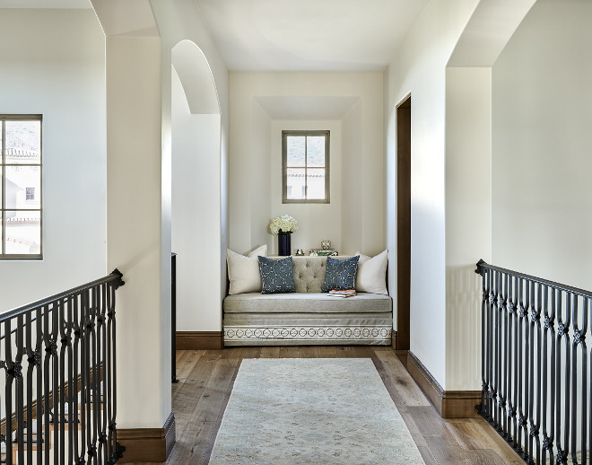 Upstairs Landing area settee. Upstairs Landing area settee design ideas. Upstairs Landing area settee #UpstairsLanding #UpstairsLandingarea #settee Kim Scodro Interiors