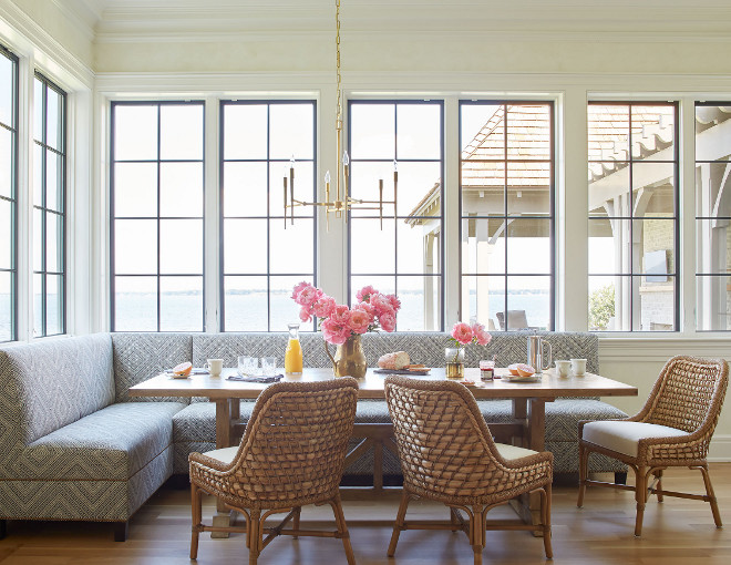 Breakfast Room Windows. Breakfast Room with steel windows. Breakfast Room Windows #BreakfastRoom #windows #steelwindows Andrew Howard Interior Design