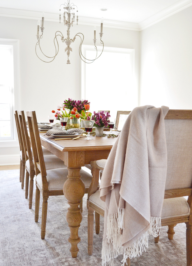 Dining Room Chandelier. French Dining Room Chandelier. The French chandelier is from Horchow. Dining Room Chandelier. The rug is the Silky Road Medallion AS14 Rug from Rugs USA in 9x12. Dining Room Chandelier #DiningRoomChandelier Beautiful Homes of Instagram @HomeSweetHillcrest