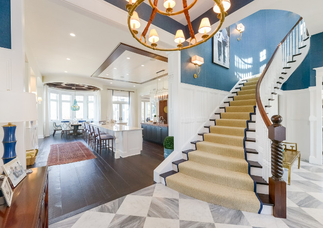 Foyer opens to kitchen and breakfast room. The foyer has a nice view of this open-concept home. Layout. Foyer opens to kitchen and breakfast room. #Layout #Foyer #kitchen #breakfastroom Echelon Custom Homes