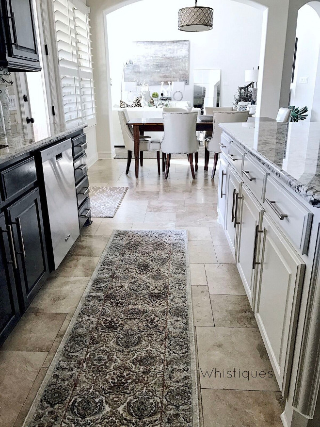 Kitchen Runner. Runner: Rugs America (Riviera) from Tuesday Morning. Kitchen Runner. Kitchen Runner. Kitchen Runner. Kitchen Runner #KitchenRunner Beautiful Homes of Instagram @whistiques