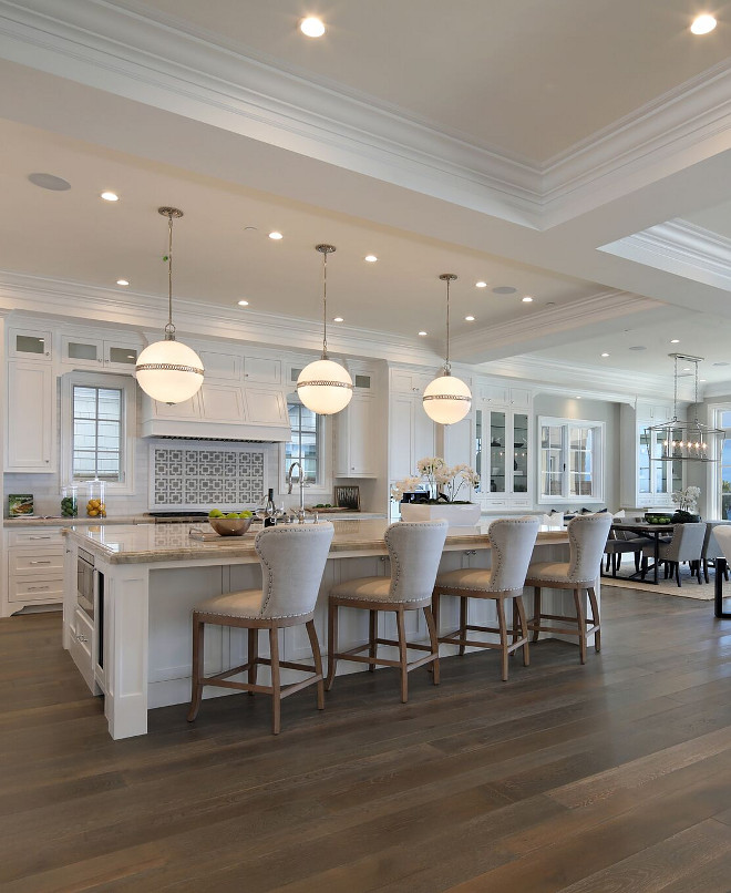 Kitchen counterstools. Linen counterstools. Kitchen with linen counterstools from Restoration Hardware. Kitchen counterstools #Kitchencounterstools #kitchen #countertstools #kitchenstools #linencountertstools Brandon Architects, Inc