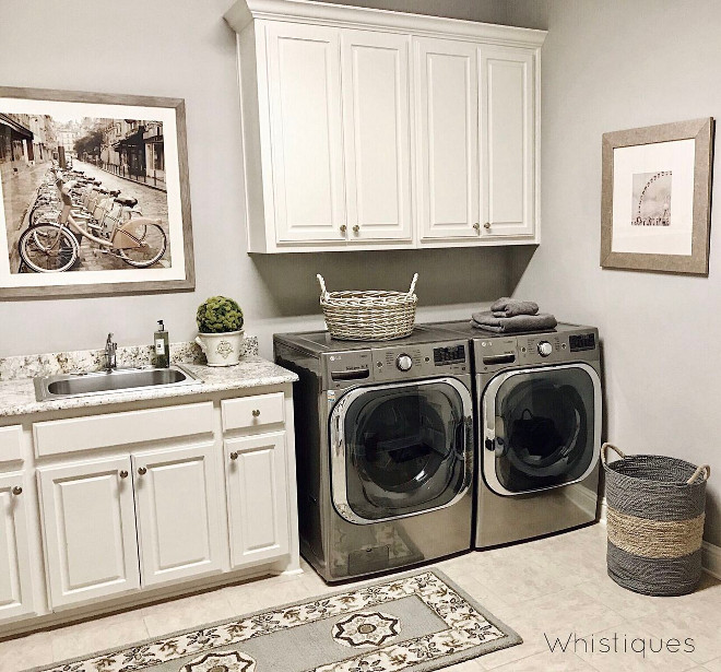 Neutral Laundry room paint color Pittsburgh Paints Silver Dollar. Neutral Laundry room paint color Pittsburgh Paints Silver Dollar. Neutral Laundry room paint color Pittsburgh Paints Silver Dollar Neutral Laundry room paint color Pittsburgh Paints Silver Dollar #Neutral #Laundryroom #paintcolor #PittsburghPaintsSilverDollar Beautiful Homes of Instagram @whistiques