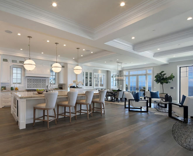 Smoky Gray Hardwood Floor- Main Floor with Smoky Gray Hardwood Floor- The Smoky Gray Hardwood Floor is Custom Wood Flooring from Gaetano Hardwood Floors #SmokyGray #HardwoodFloor #Greyhardwoodfloor Brandon Architects, Inc