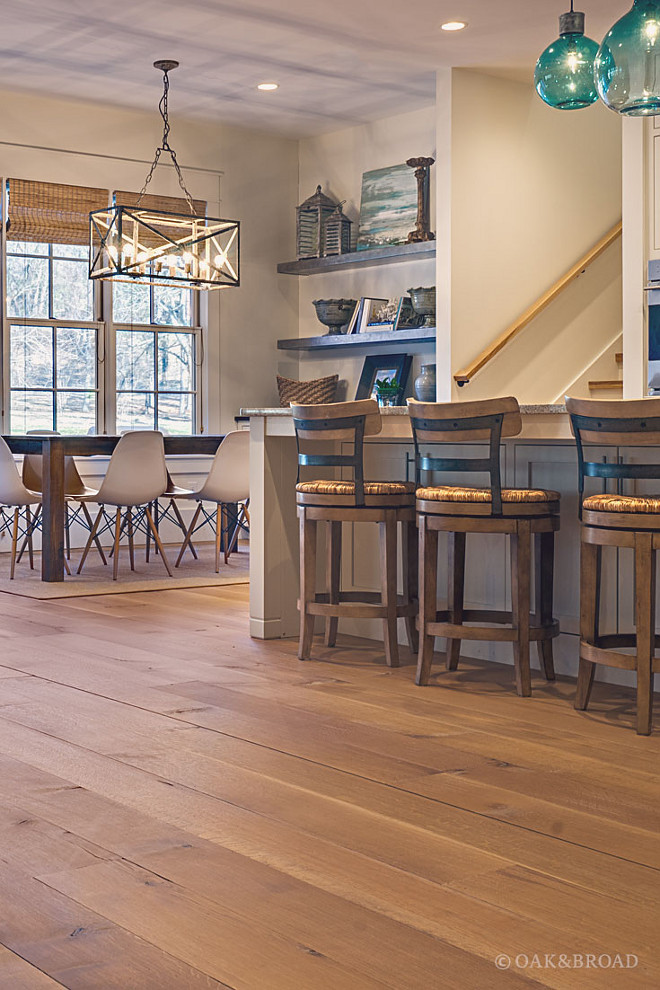 White Oak Hardwood Floor, Main floor features custom White Oak Hardwood Floor, White Oak Hardwood Floor, White Oak Hardwood Floor #WhiteOakHardwoodFloor #WhiteOak #HardwoodFloor Oak & Broad