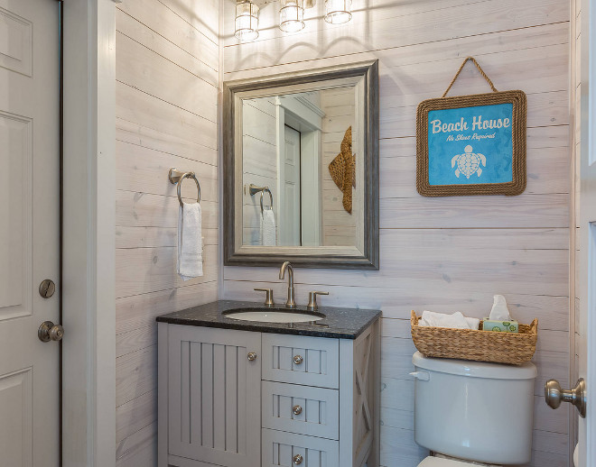 Beach Cottage With Whitewashed Plank Walls Home Bunch