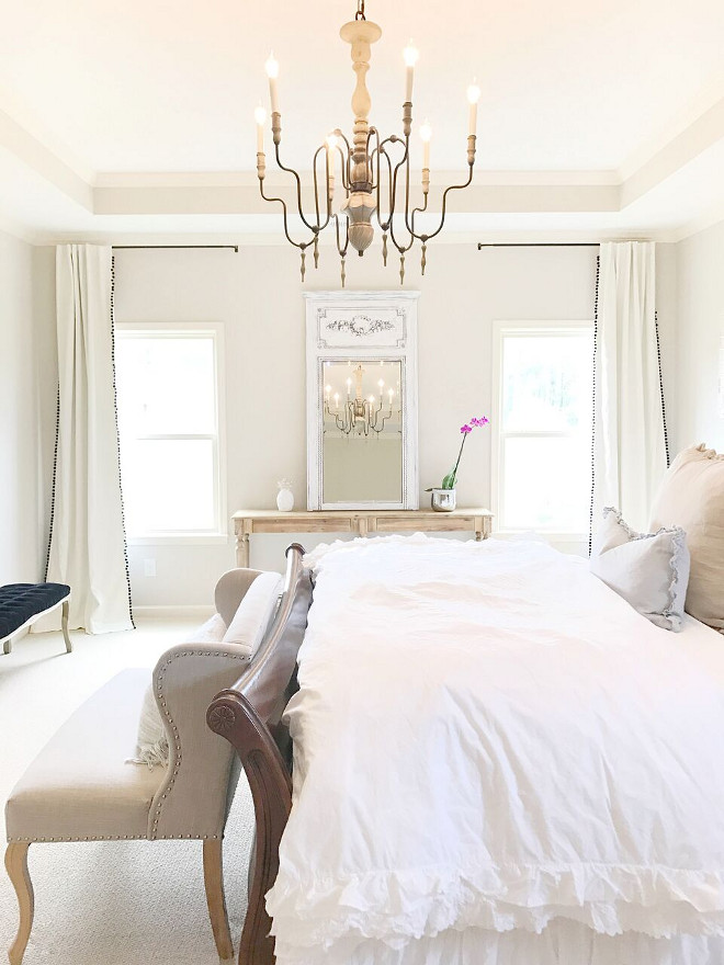 Bedroom Chandelier. Chandelier is from Ballard Designs. Bedroom Chandelier. Bedroom Chandelier. Bedroom Chandelier #Bedroom #Chandelier Beautiful Homes of Instagram @sugarcolorinteriors