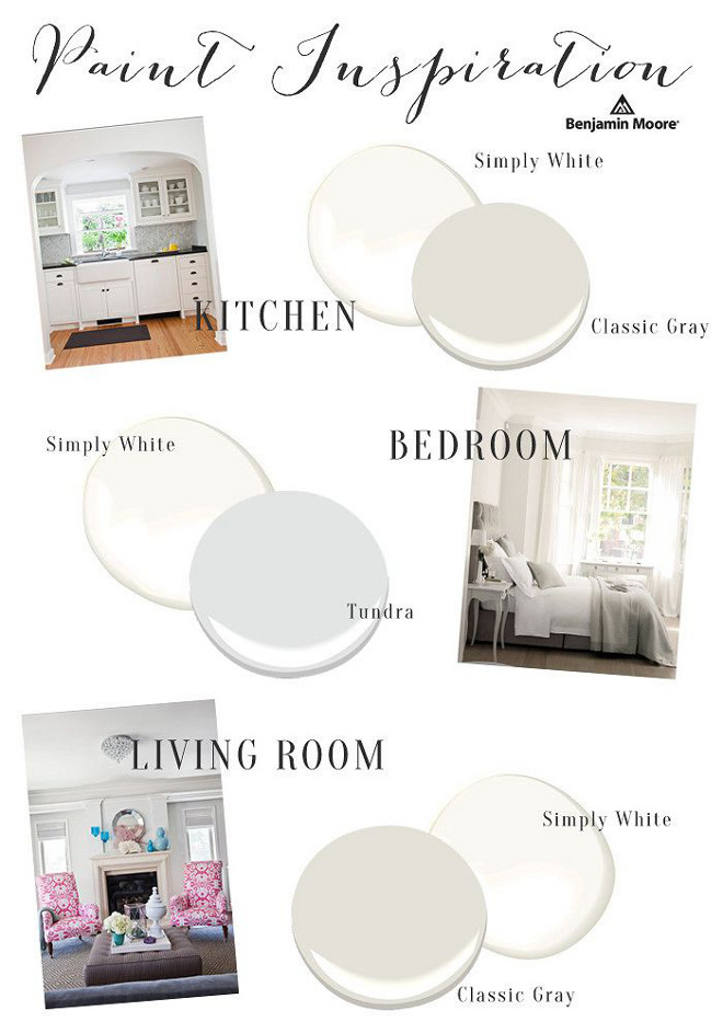 Benjamin Moore Paint Inspiration. Benjamin Moore Simply White. Benjamin Moore Classic Gray. Benjamin Moore Tundra #BenjaminMoore #PaintInspiration #BenjaminMooreSimplyWhite #BenjaminMooreClassicGray #BenjaminMooreTundra