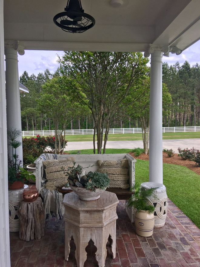 Farmhouse Porch Furniture and Decor. Front porch, the table is from Joss&Main, the bench is made of doors from the 1800's! Farmhouse Porch Furniture and Decor. Farmhouse Porch Furniture and Decor. Farmhouse Porch Furniture and Decor. Farmhouse Porch Furniture and Decor. Farmhouse Porch Furniture and Decor #Farmhouse Porch Furniture and Decor. #FarmhousePorch #Furniture #Decor Beautiful Homes of Instagram @cindimc.ivoryhome