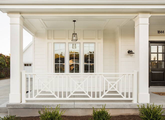 Farmhouse Porch Railing. Farmhouse Porch Railing ideas. Porch railing. Farmhouse Porch Railing. Custom Farmhouse Porch Railing #Farmhouse #Porch #Railing #FarmhousePorch #PorchRailingideas #Porchrailing #FarmhouseRailing #CustomRailing Fox Group Construction