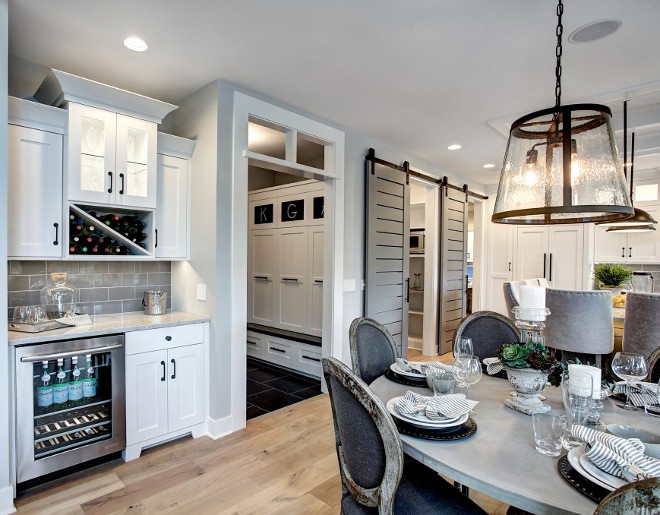 Kitchen Layout. Kitchen Layout: Kitchen with wet bar in dining area, opens to mudroom, pantry and home office. Kitchen with Wet bar in dining area. Kitchen layout opening to pantry. Kitchen layout opening to mudroom #KitchenLayout #kitchen #mudroom #pantry #wetbar CVI Design