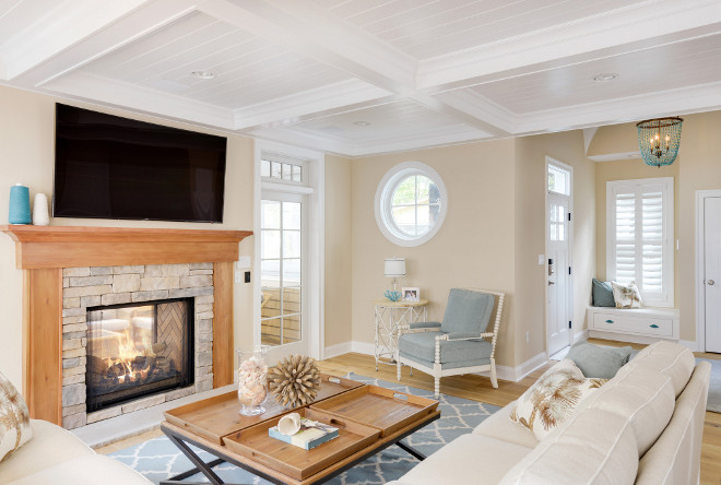 Neutral coastal Living room with soft greys, light tan walls and soft blues. This neutral coastal living room features soft greys, light tan walls and soft blue decor. I love this color scheme! Neutrals. Warm neutrals. Neutral coastal Living room with soft greys, light tan walls and soft blues. #NeutralcoastalLivingroom #coastalLivingroom #livingroom #softgreys #softbeige #lighttan #neutralwalls #softblues #neutrals #softneutrals #neutralwalls Echelon Custom Homes