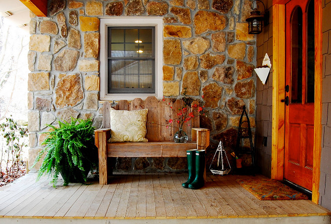 Porch bench clearance