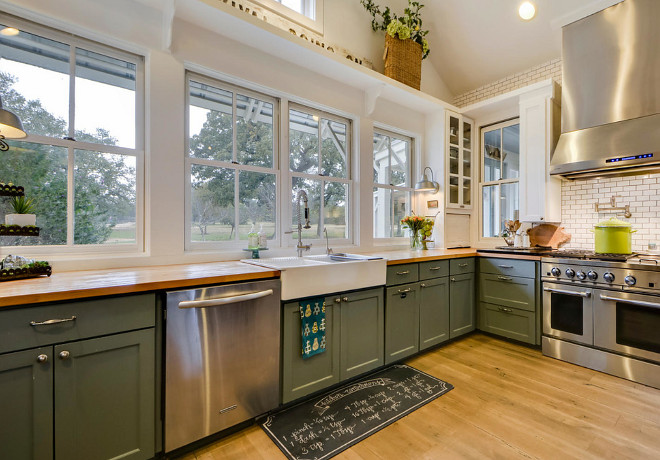 Sherwin Williams 6207 Retreat. The lower cabinet paint is Sherwin Williams 6207 Retreat. Sherwin Williams 6207 Retreat #SherwinWilliams6207Retreat Van Wicklen Design