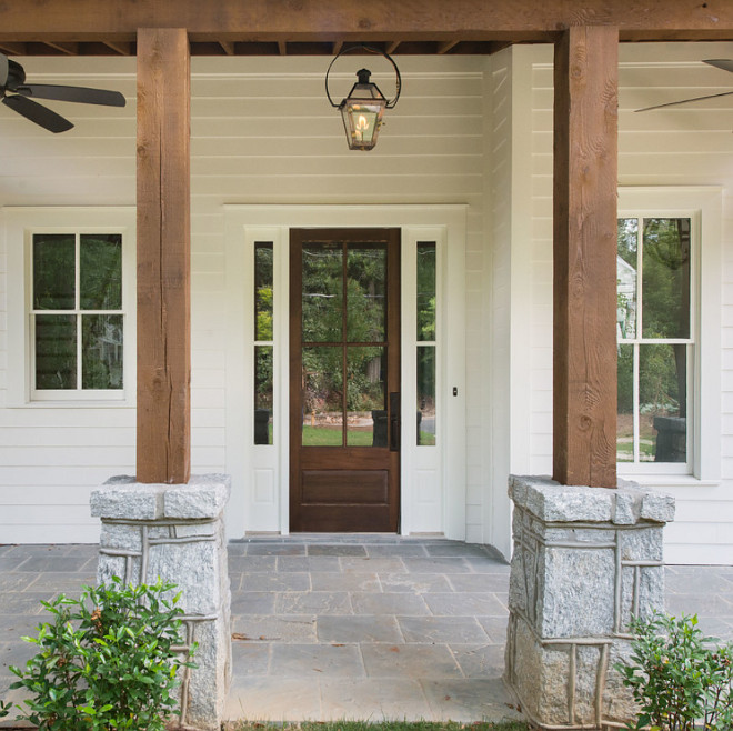 Cedar and stone columns. Farmhouse Cedar and stone porch columns.Cedar and stone columns. Farmhouse Cedar and stone porch columns #Cedarcolumns #cedarandstonecolumns #FarmhouseCedarandstone #porchcolumns Thrive Homes, LLC