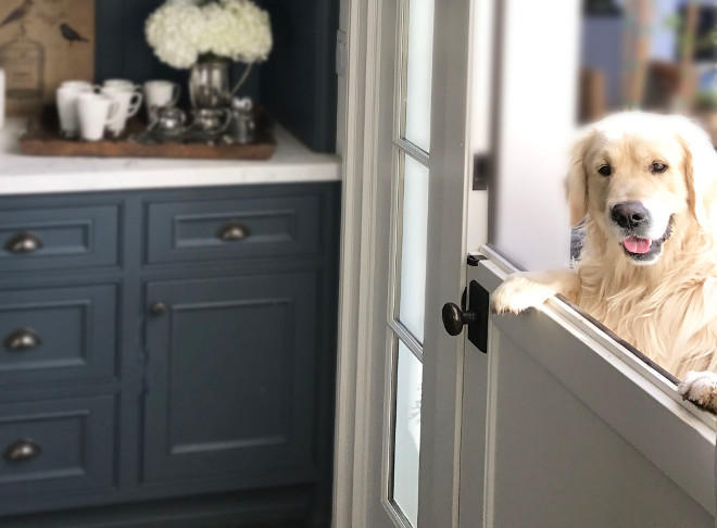 Dutch Doors. Kitchen Dutch Door Ideas. We included a Dutch door that I adore, and is the favorite spot for Oliver to see what’s happening in the kitchen. Kitchen Dutch Doors. Dutch Doors #DutchDoor #DutchDoors #KitchenDutchDoor Beautiful Homes of Instagram @SanctuaryHomeDecor