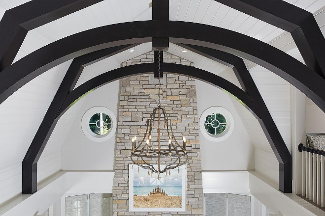 Gambrel Ceiling with Dark Beams. Gambrel Ceiling with Dark Beams. Gambrel Ceiling with Dark Beams. Gambrel Ceiling with Dark Beams. Gambrel Ceiling with Dark Beams. Gambrel Ceiling with Dark Beams #GambrelCeiling #DarkBeams Benchmark Wood & Design Studios - Mike Schaap Builders