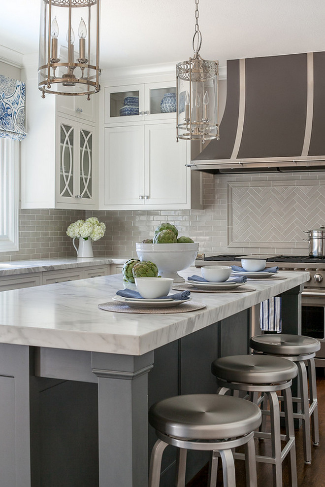 Kitchen Island Pendant Lights. The pendant lights are from Hudson Valley Lighting. Kitchen Island Pendant Lights Kitchen Island Pendant Lights. Kitchen Island Pendant Lights #KitchenIsland #PendantLights Christine Sheldon Design