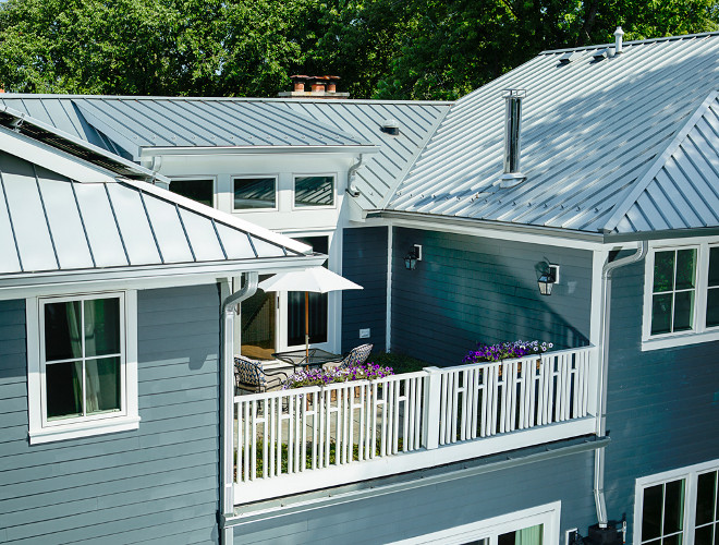 Metal Roof The roof is Pac-Clad Metallic Silver. It was chosen not only for its color but also for its reflectivity. #MetalRoof Kipnis Architecture + Planning