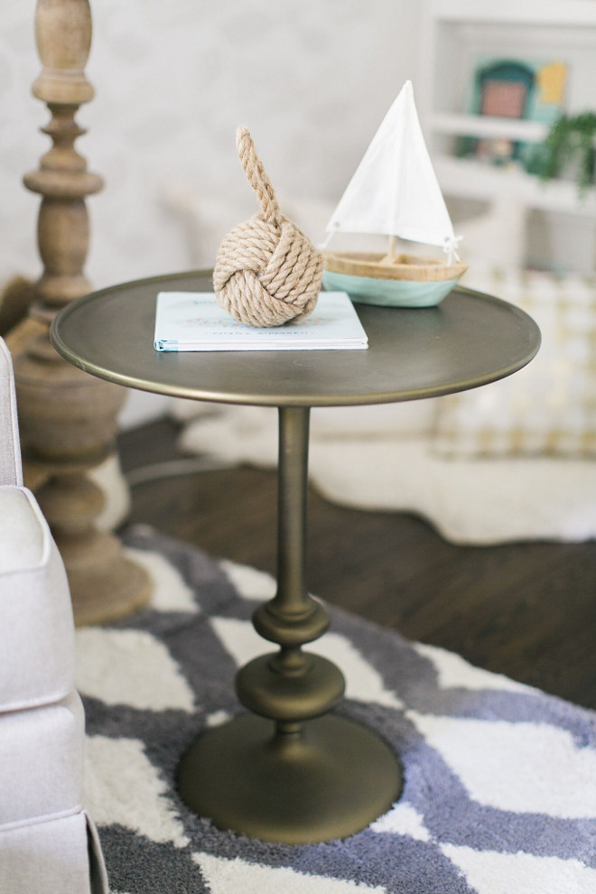 Nursery side table. Nursery side table ideas. The side table is from Anthropologie. Nursery side table #Nurserysidetable #sidetable Home Bunch Beautiful Homes of Instagram @finding__lovely