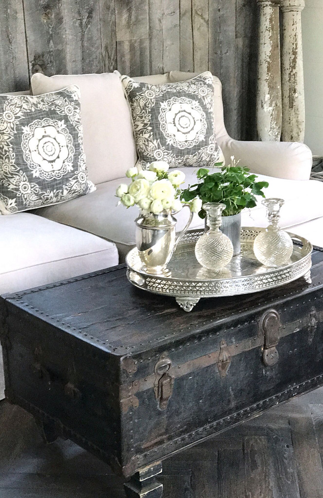 Rustic Farmhouse Interiors with Reclaimed barnwood shiplap and herringbone wood floors. We also added the French Oak herringbone floors. Rustic Farmhouse Interiors with Reclaimed barnwood shiplap and herringbone wood floors #RusticFarmhouse #RusticFarmhouseInteriors #rusticinteriors #Reclaimedbarnwoodshiplap #Reclaimedshiplap #barnwoodshiplap #shiplap #herringbonewoodfloors Beautiful Homes of Instagram @SanctuaryHomeDecor